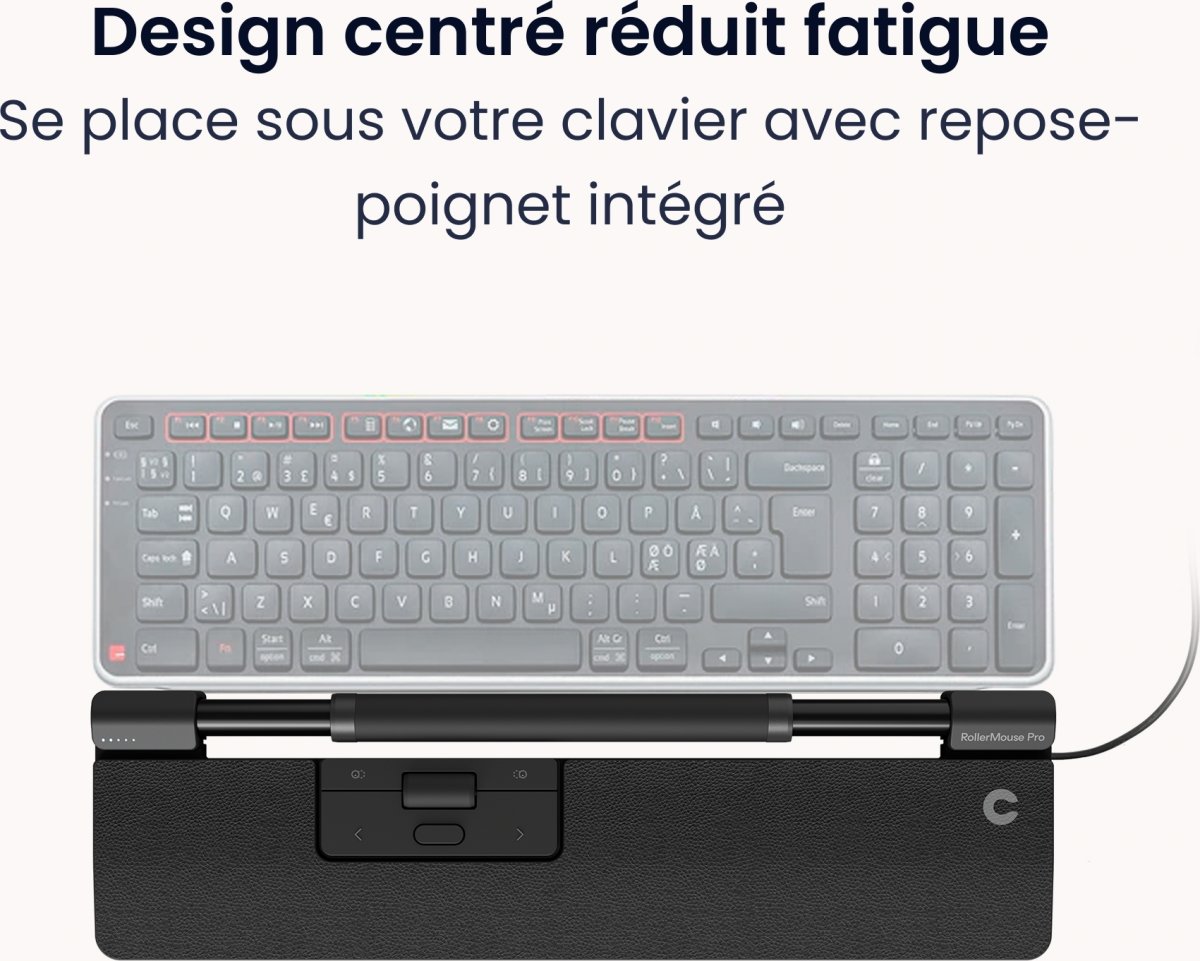 Contour SliderMouse Pro Wired Slim WR, vegan læder