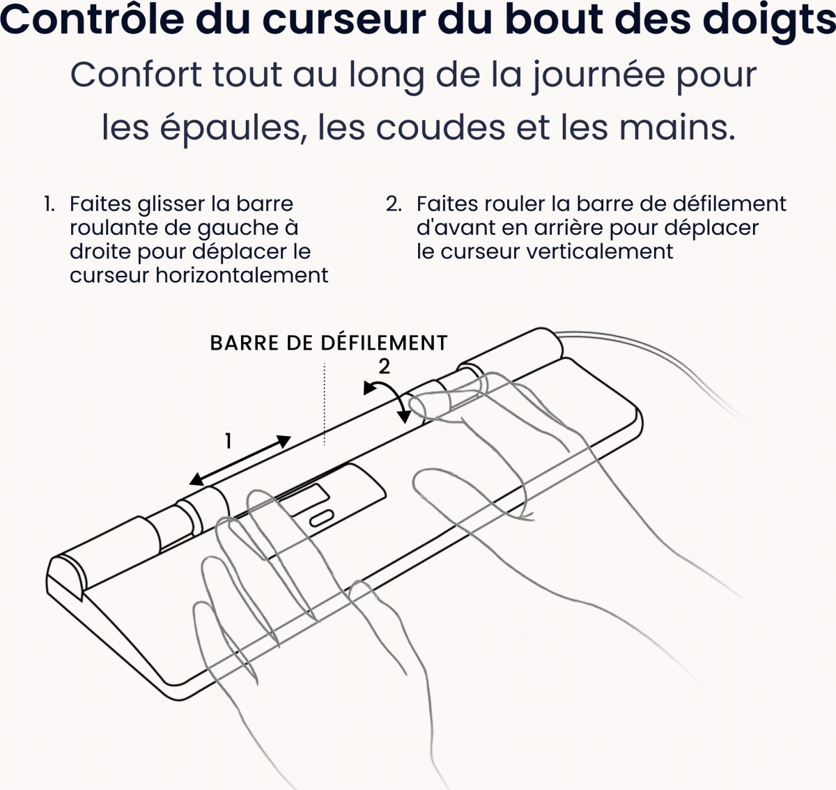 Contour SliderMouse Pro Wired Slim WR, vegan læder