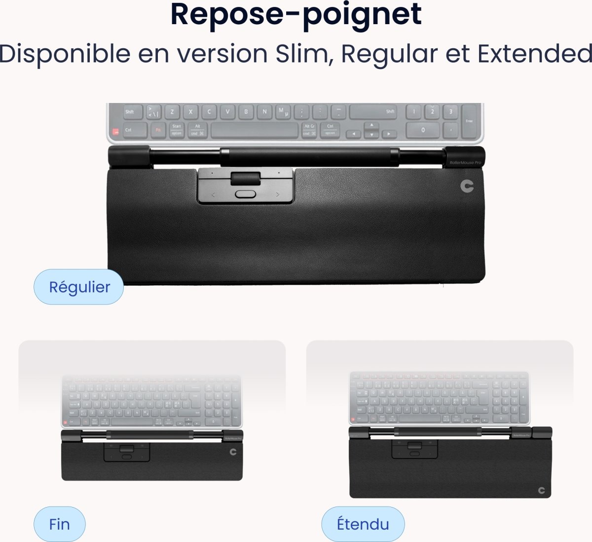 Contour SliderMouse Pro Wired Slim WR, vegan læder