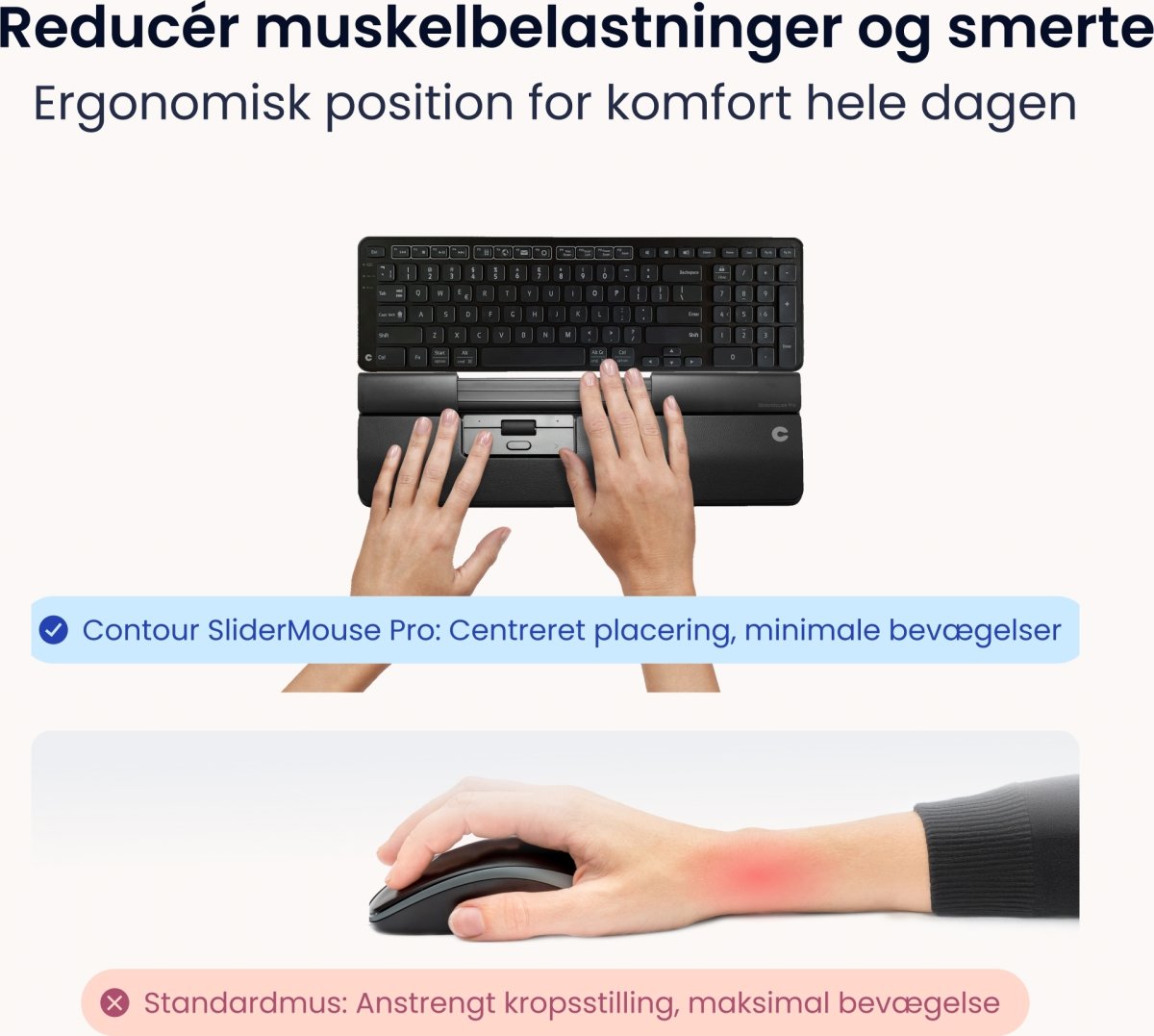 Contour SliderMouse Pro Trådløs Slim WR, læder