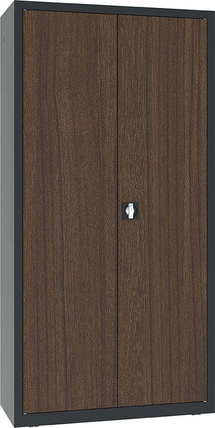Opbevaringsskab 1990x1000x435 mm, antracit/teak