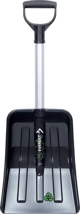 Sneskovl m/teleskop t/bil, H69,5-83 cm, alu, sort