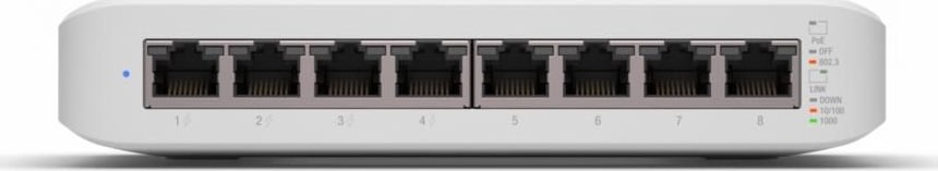 Ubiquiti UniFi Lite 8 PoE Switch, hvid