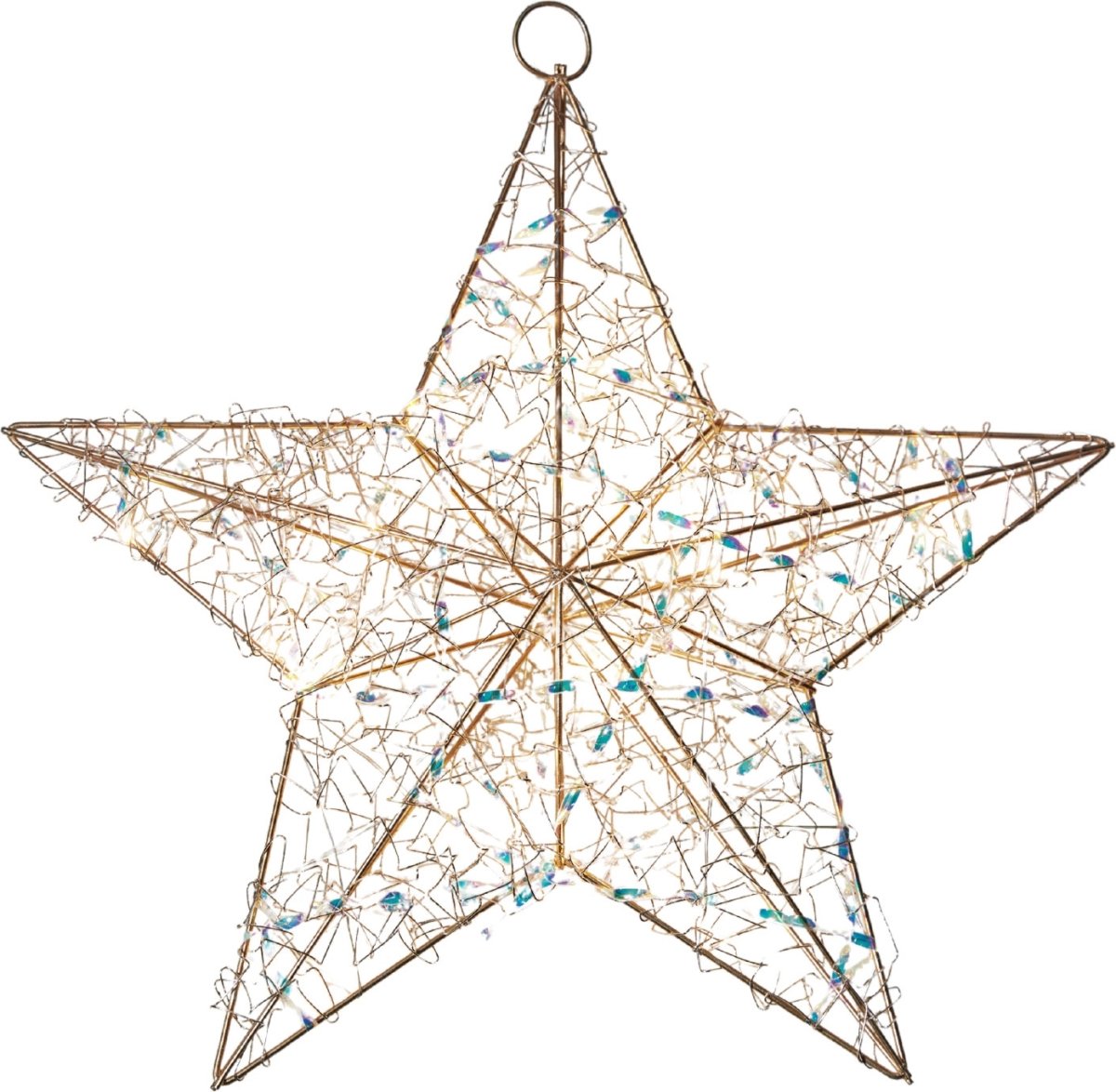 Sirius Lily Stjerne M. LED, Guld