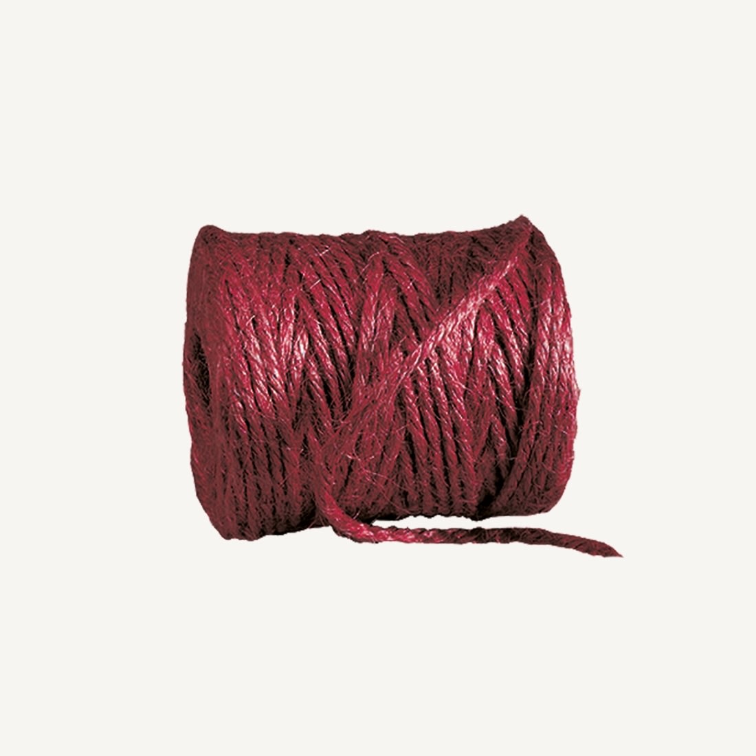 Gavebånd, jute, rød