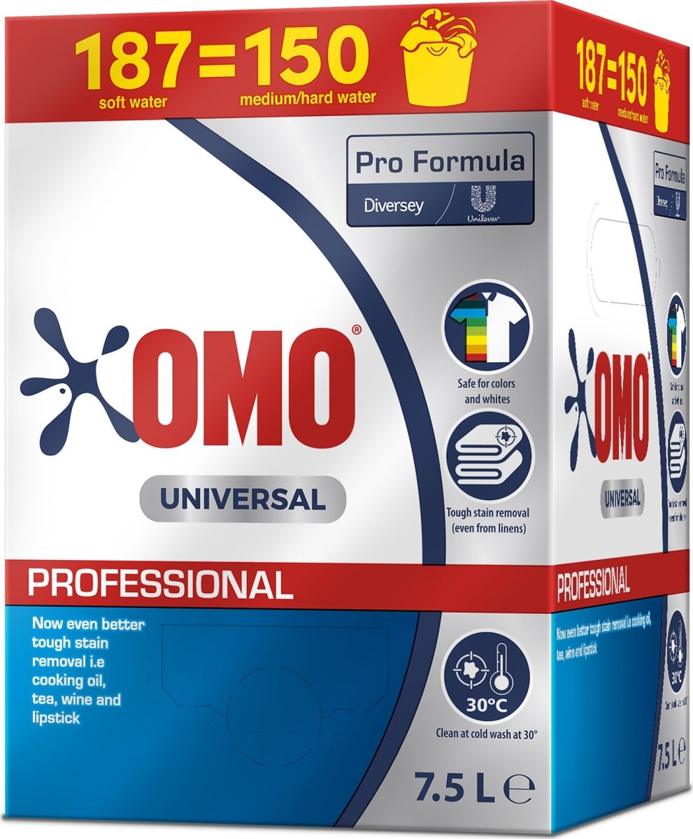 Omo PF Universal | Flydende Vaskemiddel | 7,5 L
