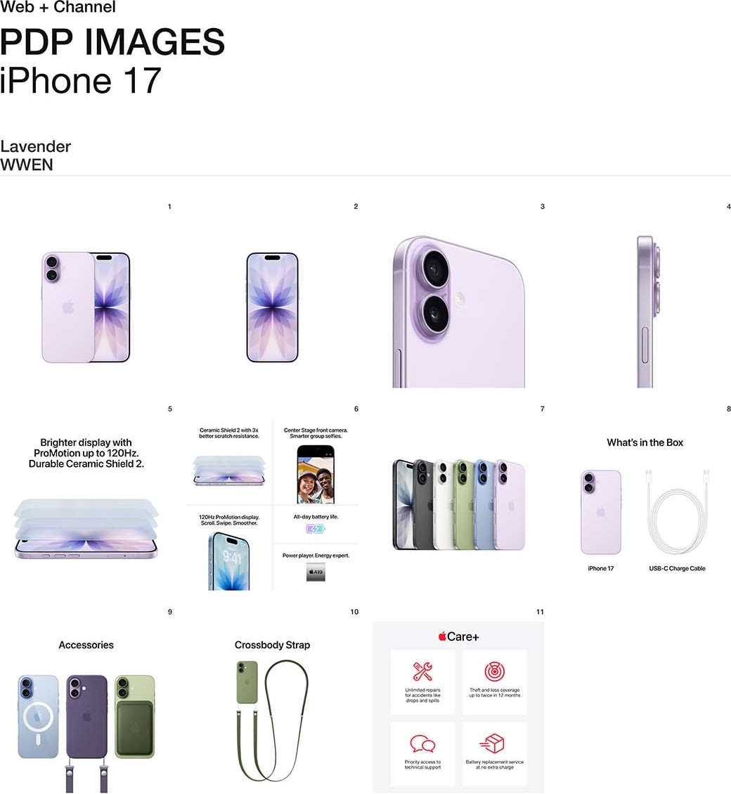 Apple iPhone 17, 256GB, lavendel