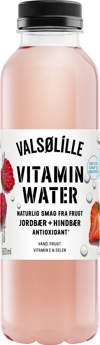 Valsølille Vitamin Water Strawberry/Raspberry 0,5L