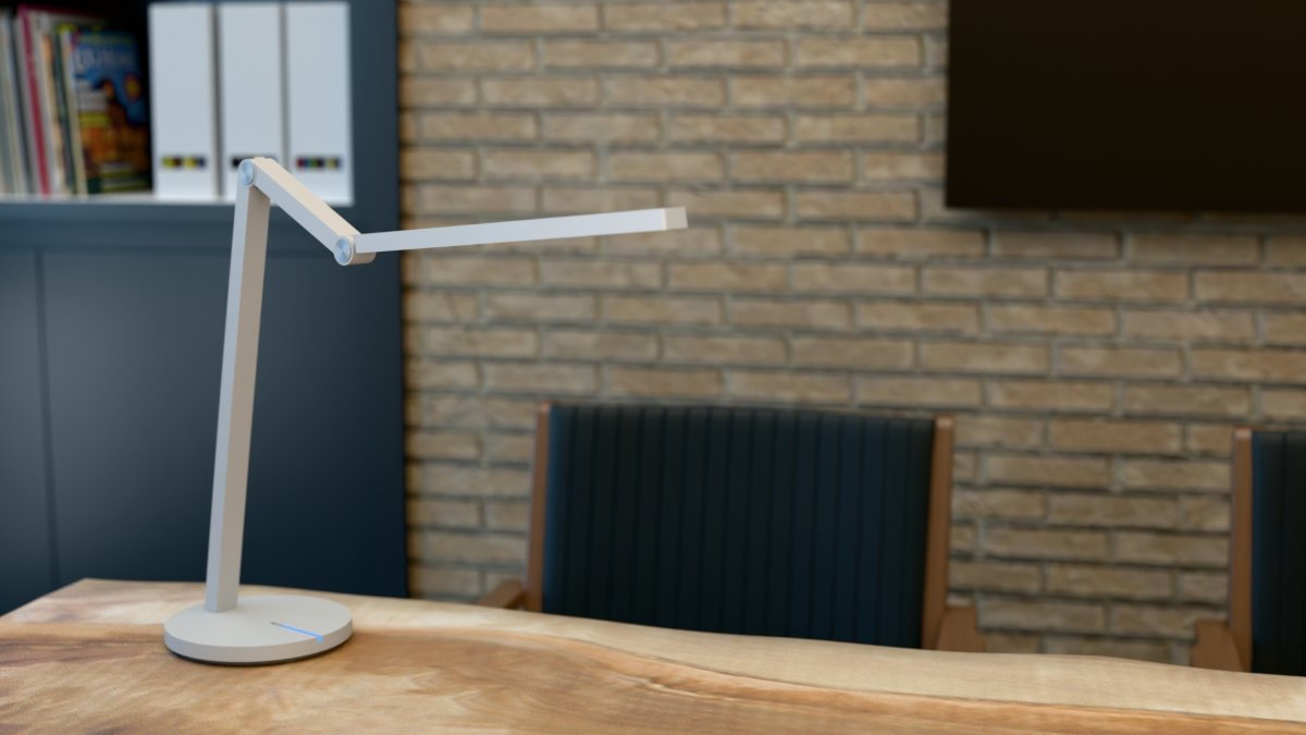 Cascade LED-skrivebordslampe, hvid