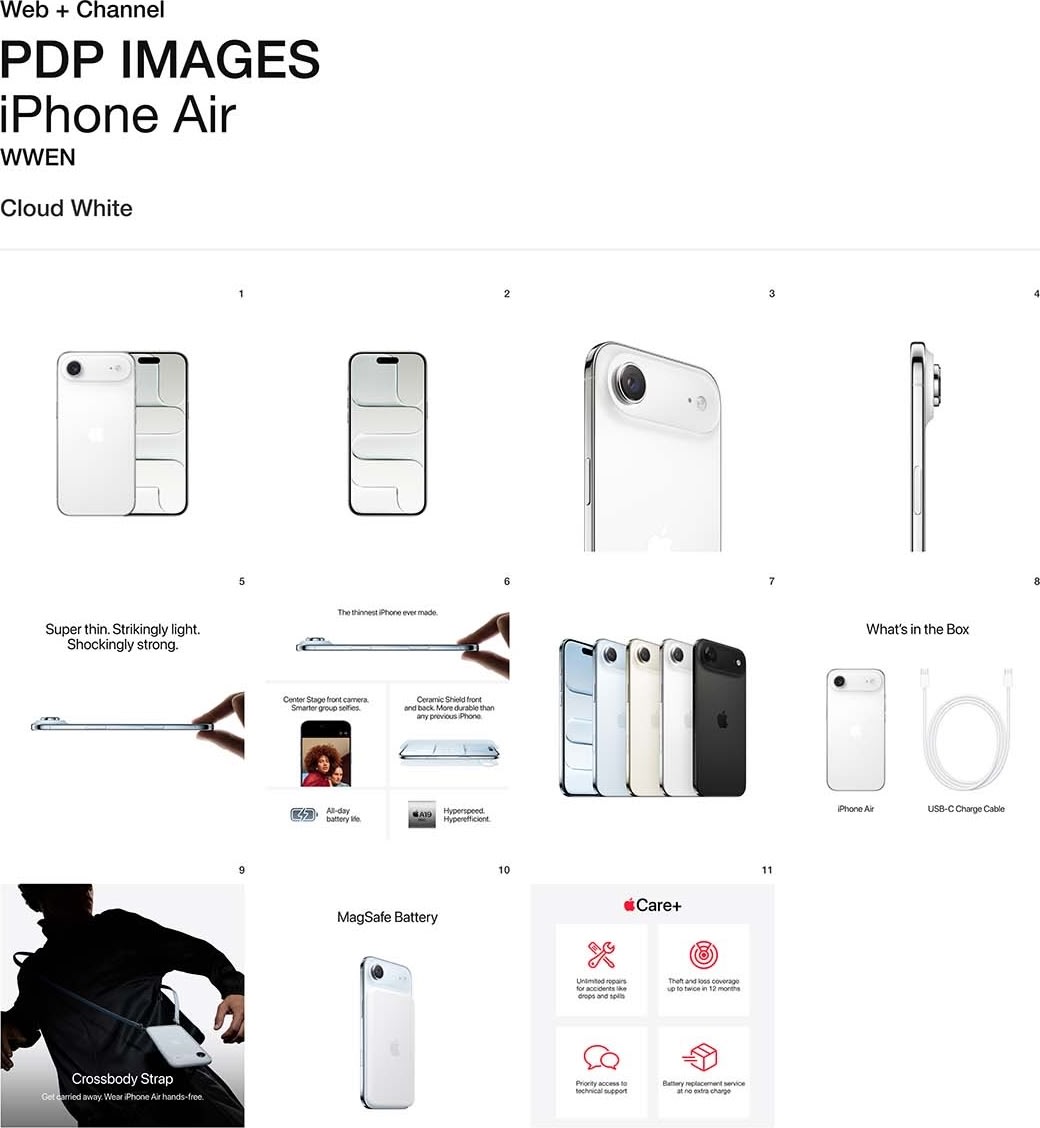 Apple iPhone Air, 1TB, skyhvid