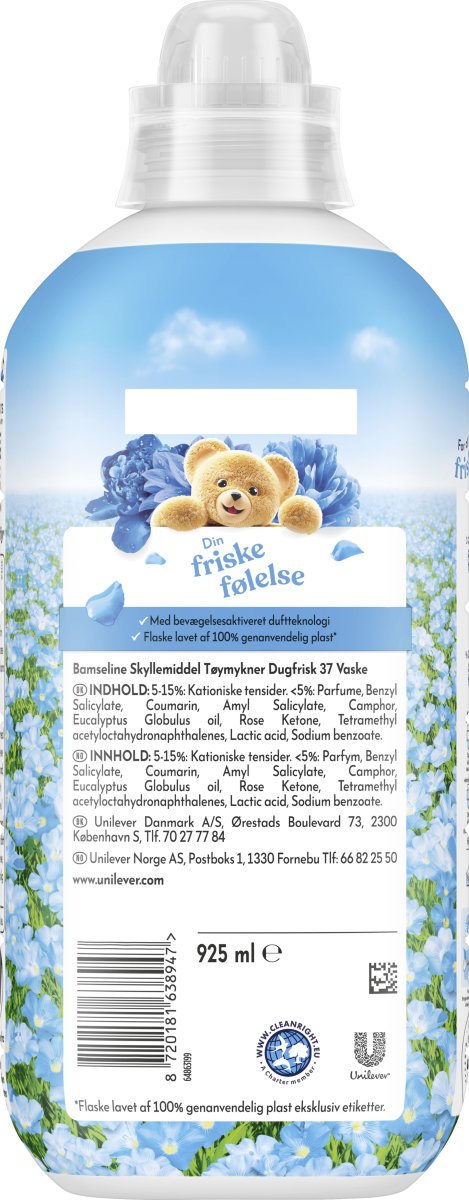 Bamseline Skyllemiddel | Dugfrisk | 925 ml