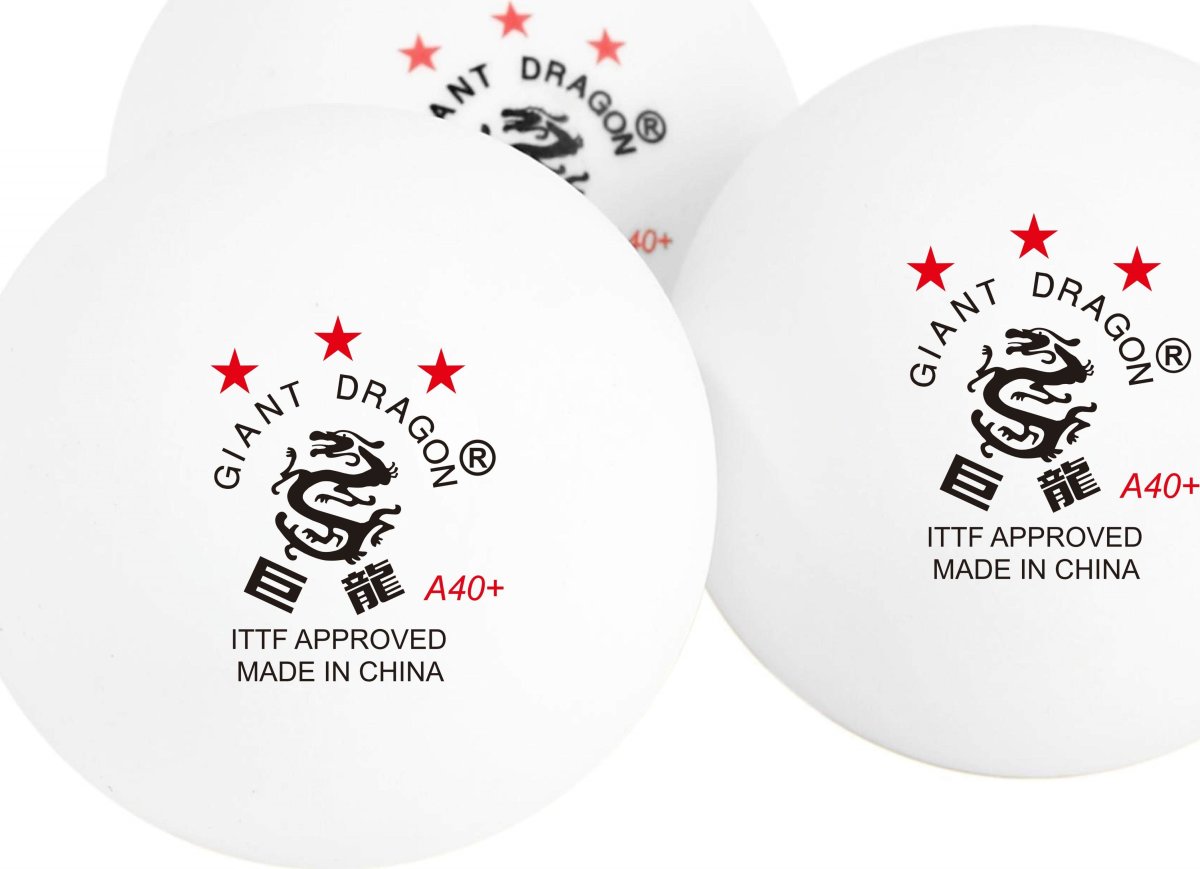 Giant Dragon LUX bordtennisbolde 3-stjernet, 6 stk
