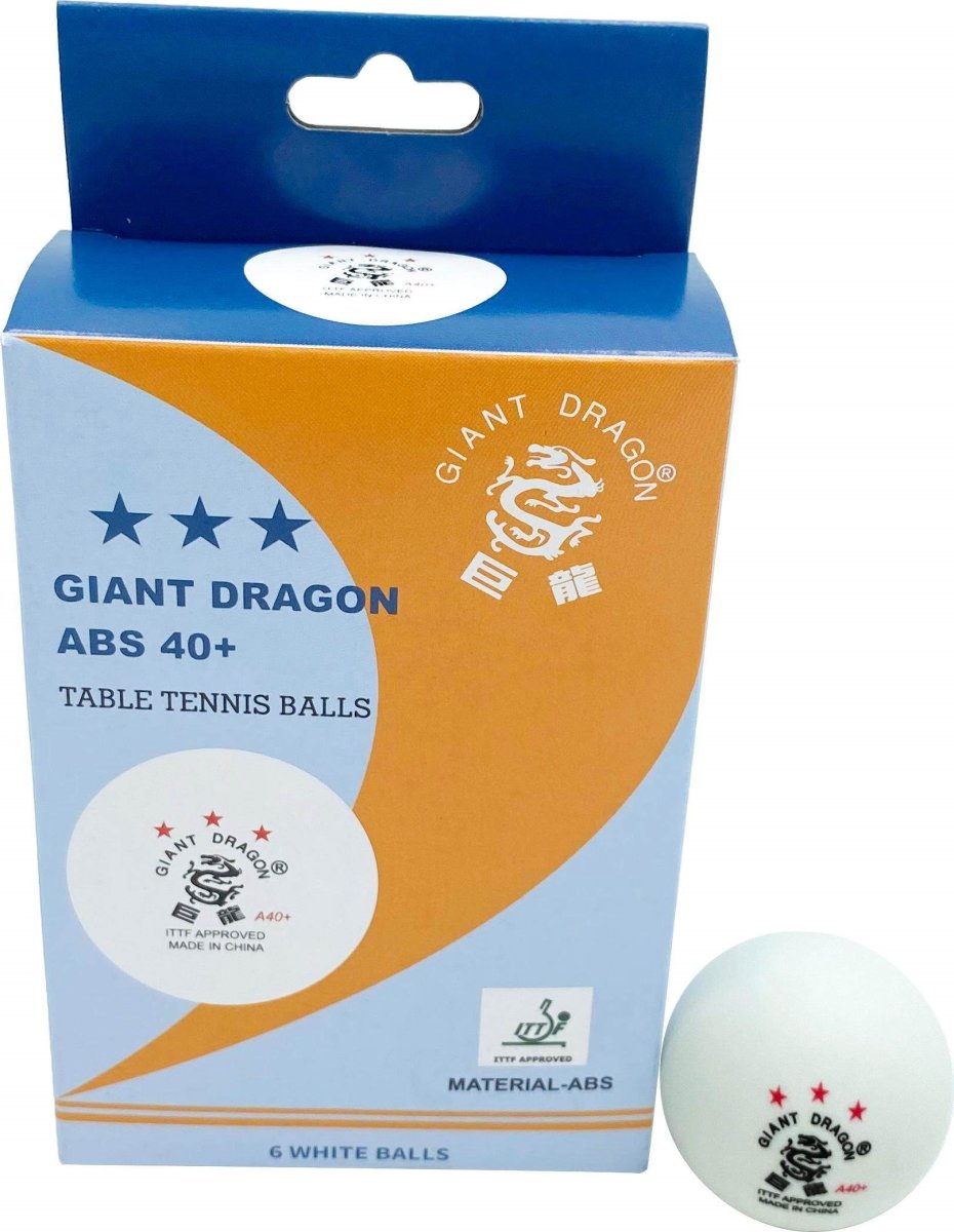Giant Dragon LUX bordtennisbolde 3-stjernet, 6 stk