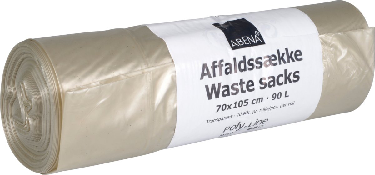 Affaldssække 90L | 70x105cm | 30my | klar