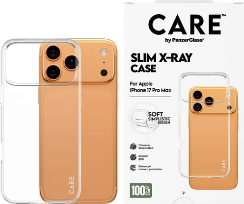CARE iPhone 6.9" Pro Fashion X-Ray cover, klar