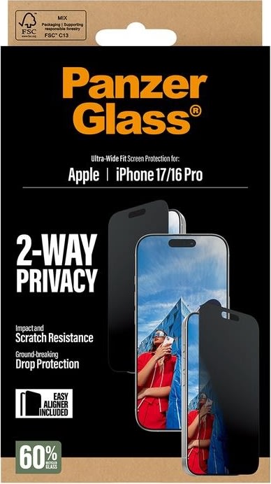 PanzerGlass iPhone 6.3" Pro/16 Pro UWF 2-lag