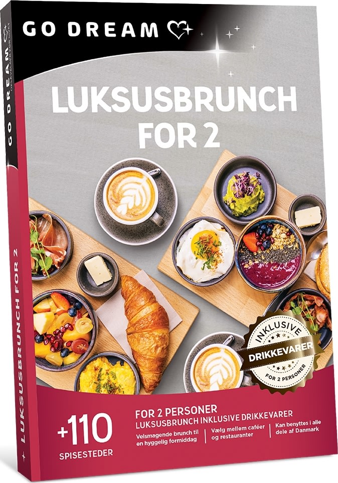 GO DREAM - Luksusbrunch for 2 personer