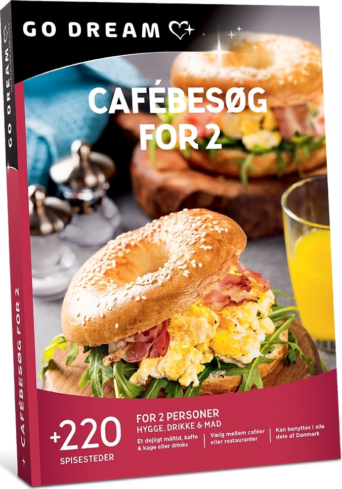 GO DREAM - Cafèbesøg for 2 personer