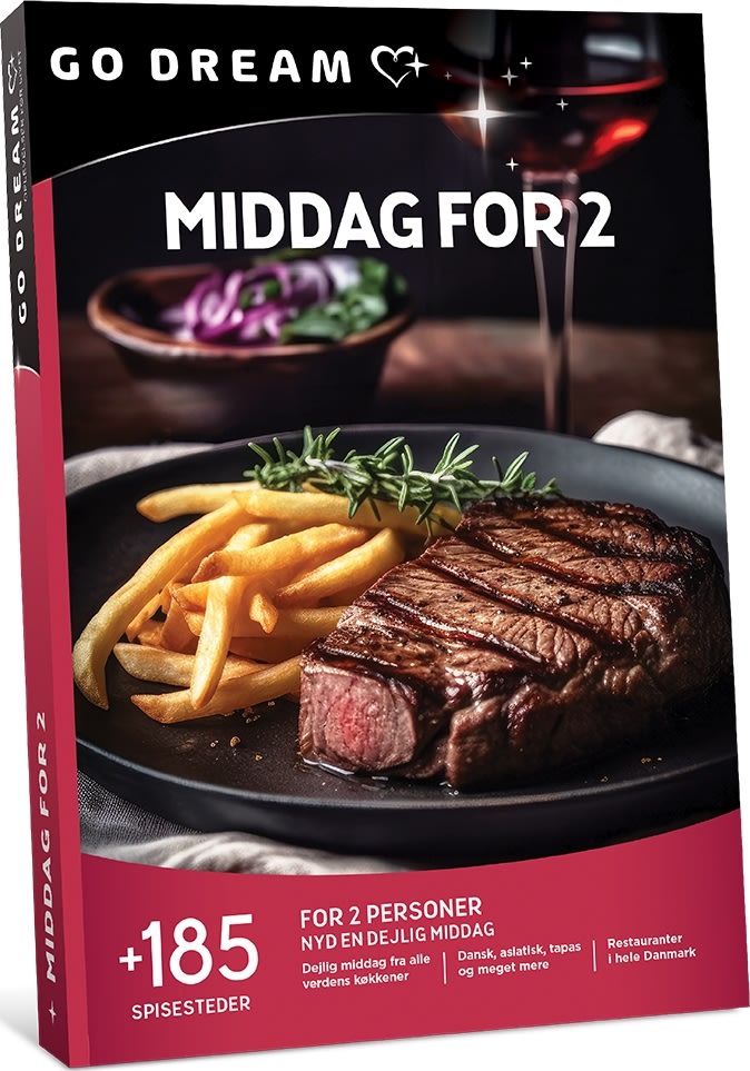 Oplevelsesgave - Middag for 2