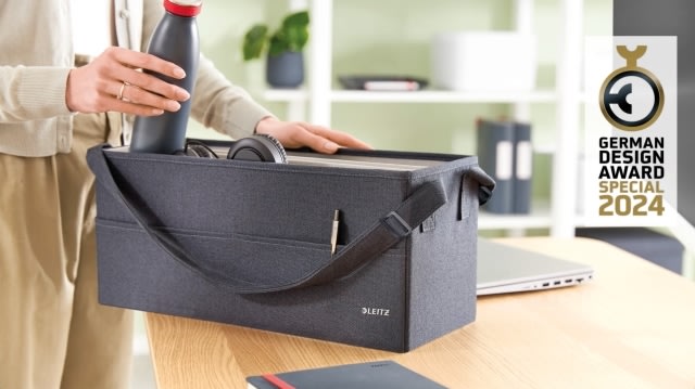 Leitz Hot Desking Arbejdstaske i stof m. låg