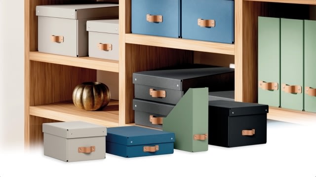 Leitz Puro Boks m. låg | M  | Beige | 2 stk.