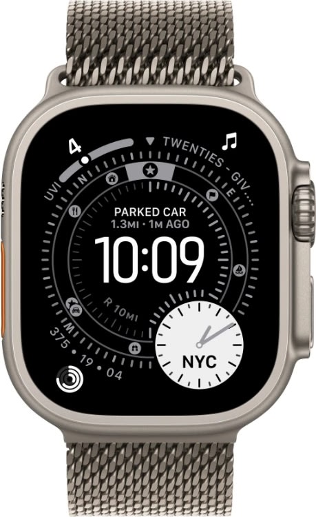 Apple Watch Ultra 3 (GPS+4G) 49mm, natur titan, S