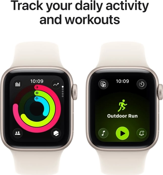 Apple Watch SE 3, GPS, 44mm, starlight, M/L