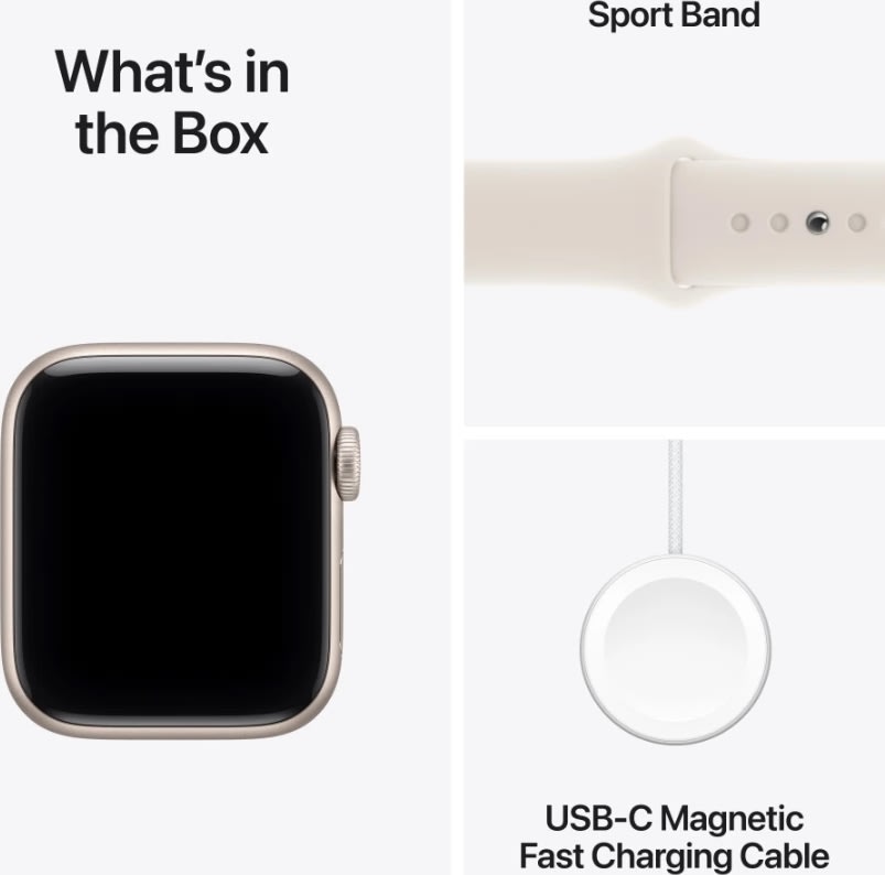 Apple Watch SE 3, GPS, 44mm, starlight, M/L