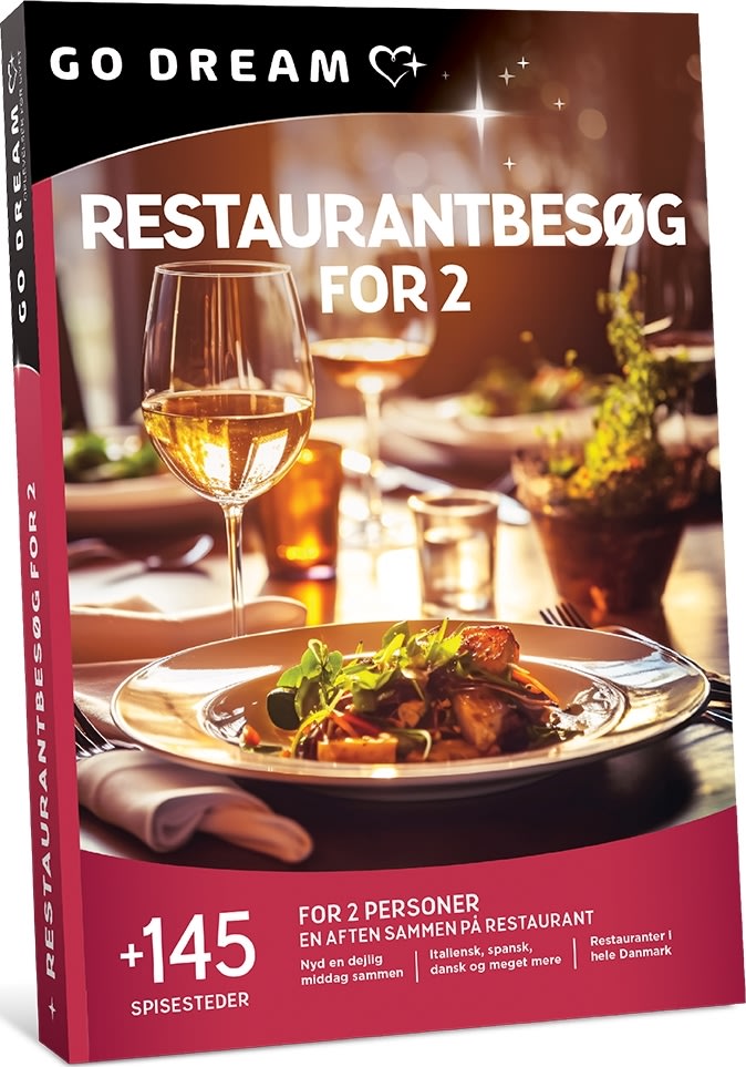 Oplevelsesgave - Restaurantbesøg for 2