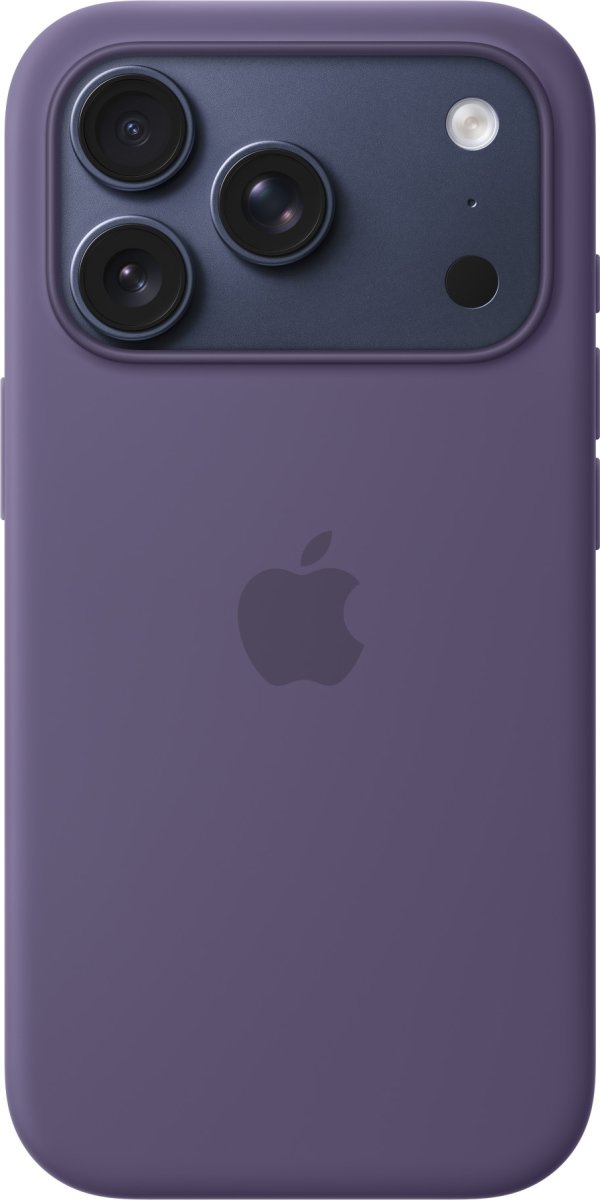 iPhone 17 Pro Silicone Cover, MagSafe  sart lilla