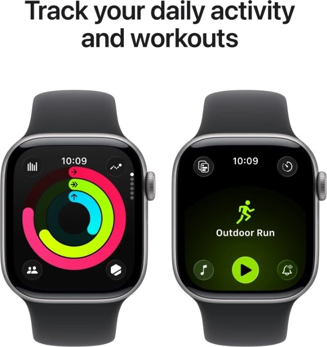 Apple Watch Series 11, GPS, 42mm, spacegrey, M/L