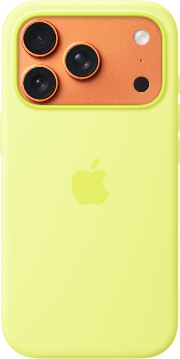 iPhone 17 Pro Silicone Cover, MagSafe Neongul