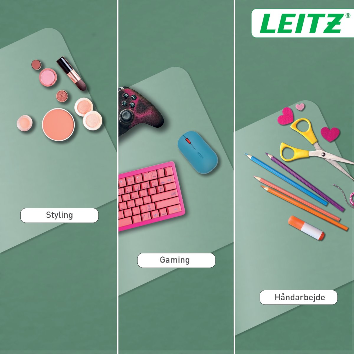 Leitz Skriveunderlag | 36x70 cm | Transparent