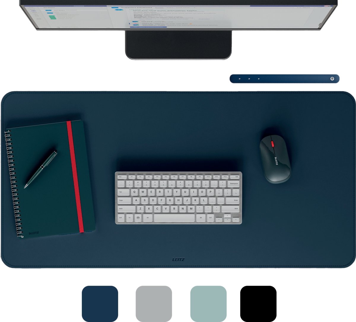 Leitz Skriveunderlag | 36x70 cm | Blå