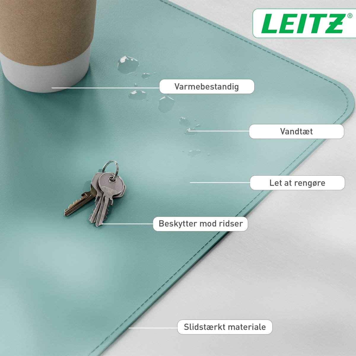 Leitz Skriveunderlag | 36x70 cm | Mint