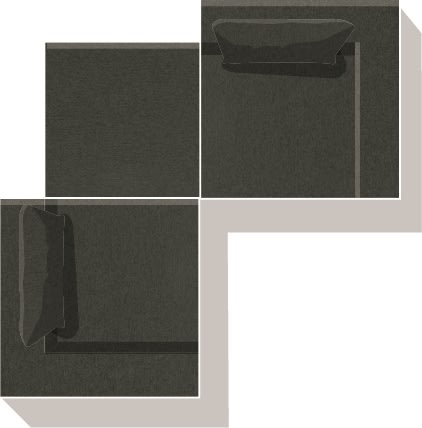 Fondi modulsofa, 3 moduler, grøn