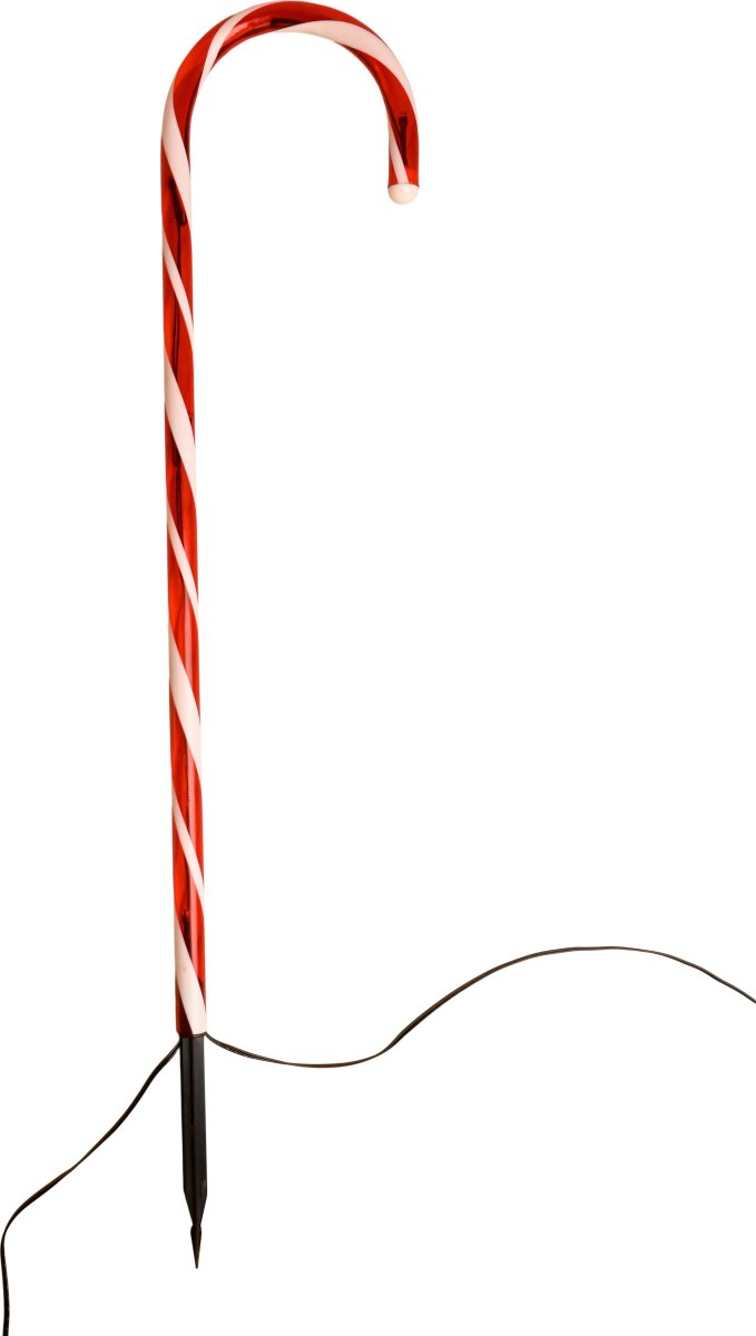 Julestokke 4stk, m/24 LED, m/timer, H78cm