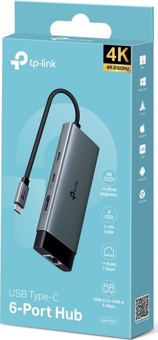 TP-LINK UH6120C USB hub Type-C 6-i-1