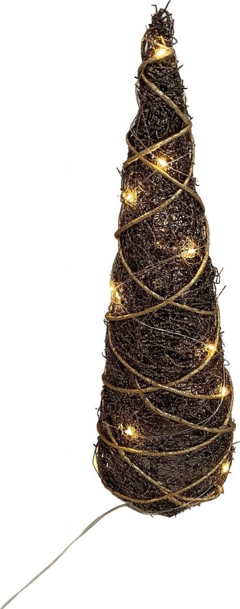 Juletræ m/20 microLED, 40 cm, Brun