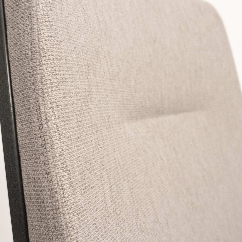 Milano kontorstol, m. armlæn, beige