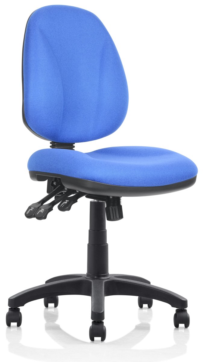 Deluxe kontorstol, blå