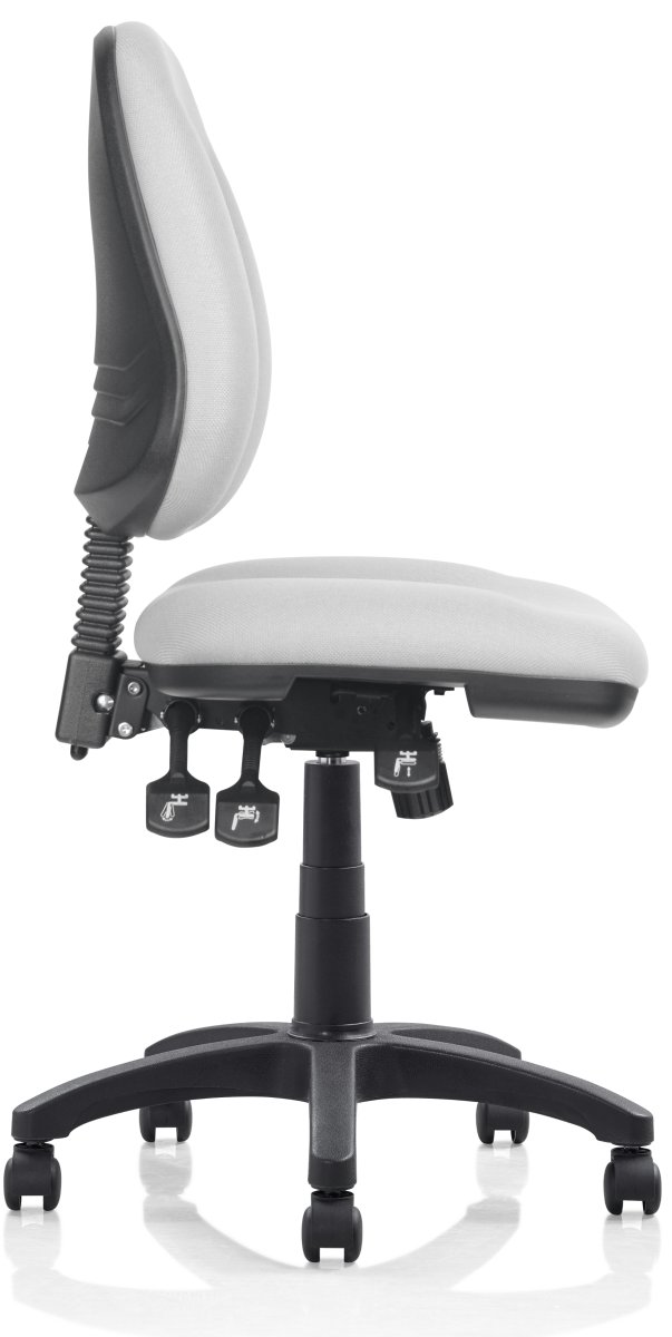 Deluxe kontorstol, grå