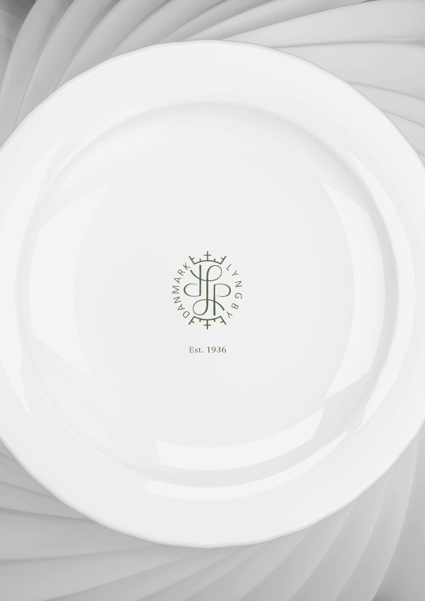 Lyngby Porcelæn Twist Vase H25 cm, hvid