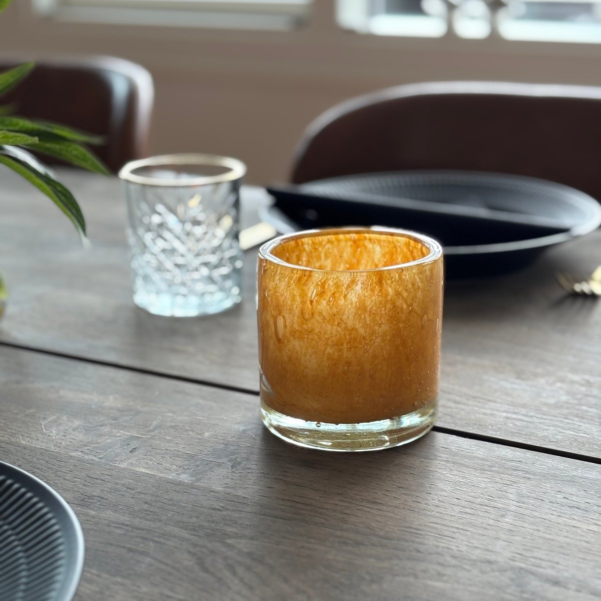 Securit® Stage AYLA, genanvendt glas, orange, 1 st