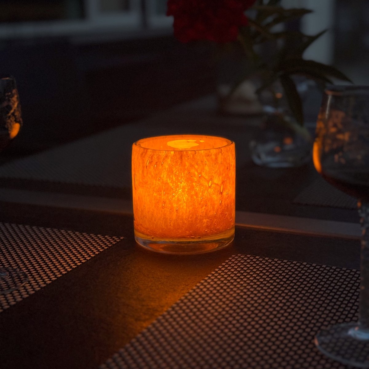 Securit® Stage AYLA, genanvendt glas, orange, 1 st