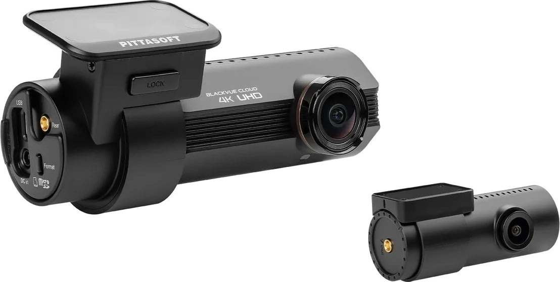 Blackvue Dashcam DR970X-2CH, 64GB, sort