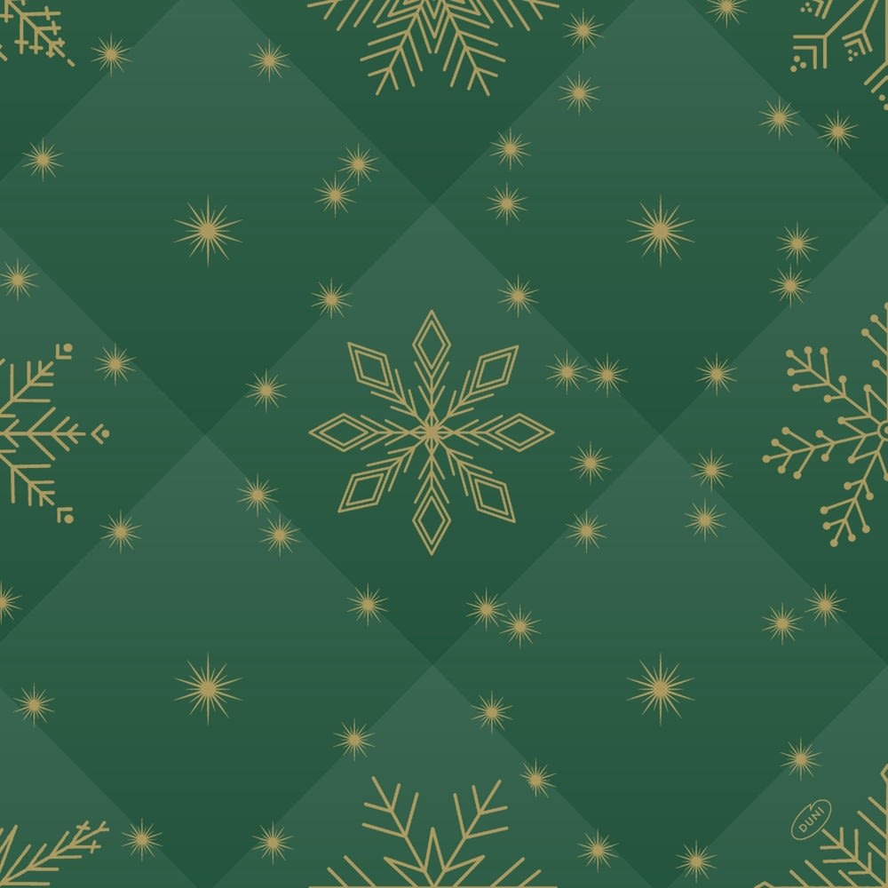 Dunisoft Middagsserviet, Rhombus Green, 60 stk.
