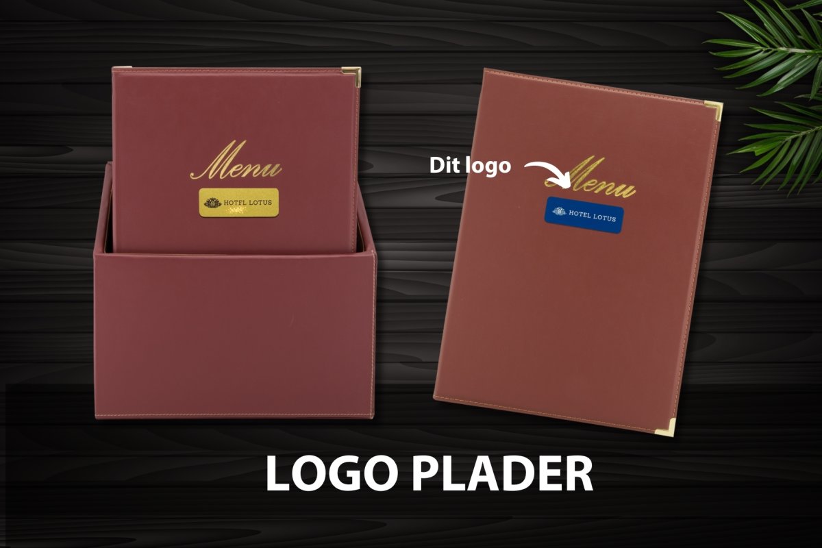 Securit Classic Menukort | A4 | Rød | Logo | 20st