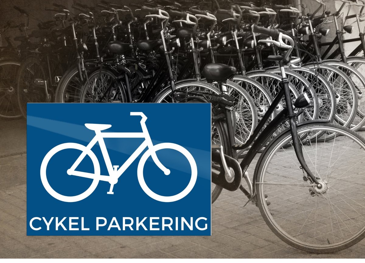 Skilt | Cykel parkering | 18x13 cm