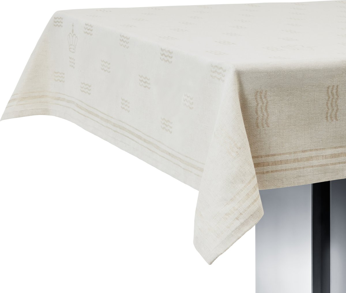 Royal Copenhagen Waves Dug 145x320 cm, råhvid